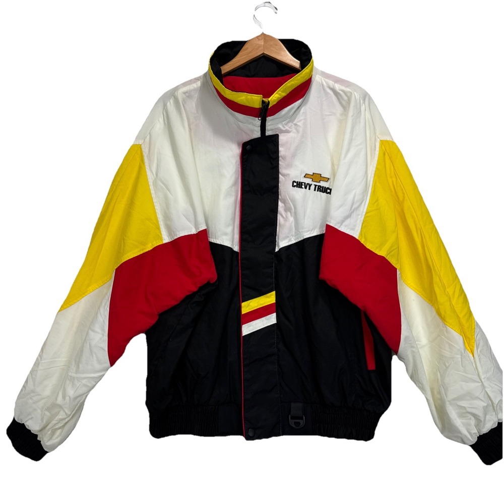 VTG 90s Chevy Trucks Challenge‎ Inaugural  Race Windbreaker sz XL Classic  Color